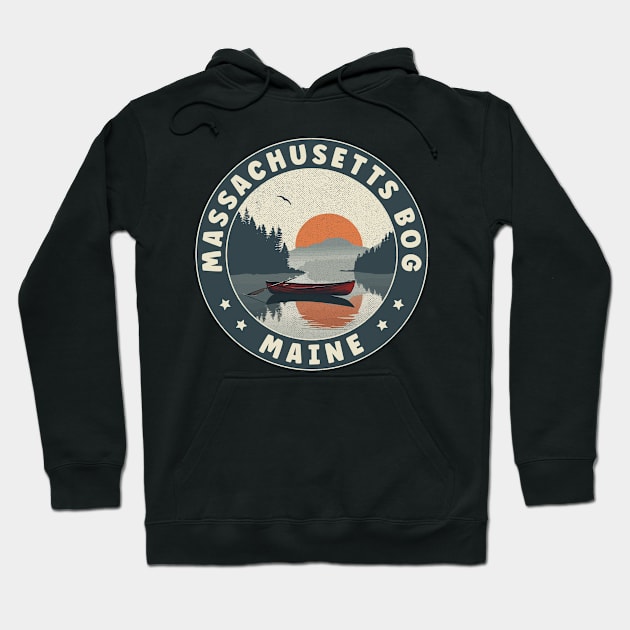 Massachusetts Bog Maine Sunset Hoodie by turtlestart